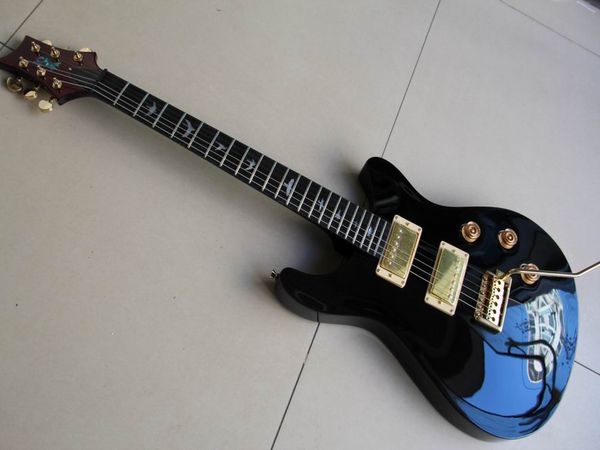 Оптом гитары China China Electric Guitar 24f Inlay птиц в черном 111229