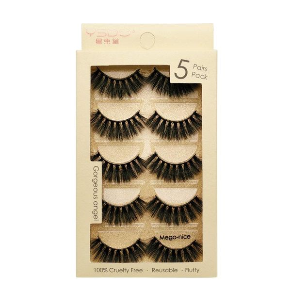 

5 пар норка ресницы макияж накладные ресницы hand made mink lashes драматическое eye lashes для макияжа maquiagem минк cilios фо cils wmtxin