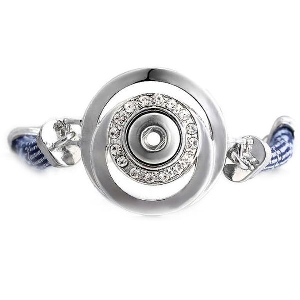 

new snap bracelet fit 12mm round snap button jewelry diy crystal metal bracelets for women w bbympt, Golden;silver
