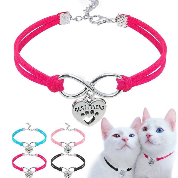 

cute cat hollars регулируемый pet щенок котенка воротник сердце бирки аксессуары ожерелье для маленьких собак кошки китти чихуахуа wmtnan