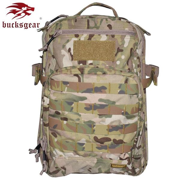 

bucksgear 500d nylon camouflage 23l water-resistant tactical backpack outdoor hiking camping assault backpack hunting