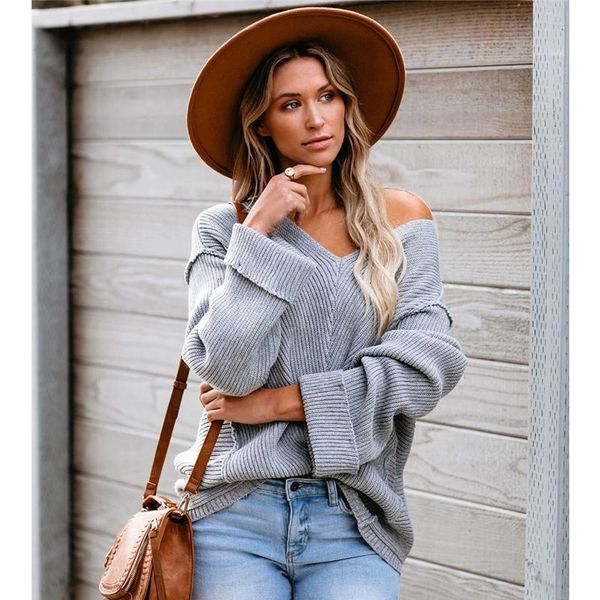 

women's sweaters fitshinling roll sleeve v neck woman jumper knitwear solid slim autumn winter clothing basic knitted sale, White;black