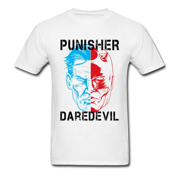 

the punisher skull daredevil punisher face off tshirt red blue hero face american amazing movie new hooded sweatshirt hoodie men t shirt