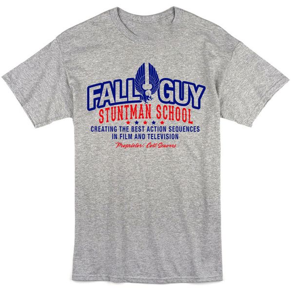 

fall guy stuntman inspired mens t-shirt tee retro usa 80's tv new light sport hooded sweatshirt hoodie