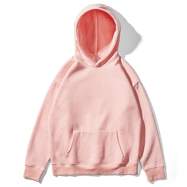 

2020 hoodies manna men hip hop harajuku plus solid korean roll thicken winter couples streetwear joker mujer, Black