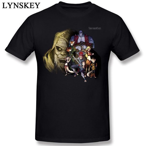 

crazy men's t shirts cool & tees unfading fabric anime thundercat print summer short sleeve sport hooded sweatshirt hoodie