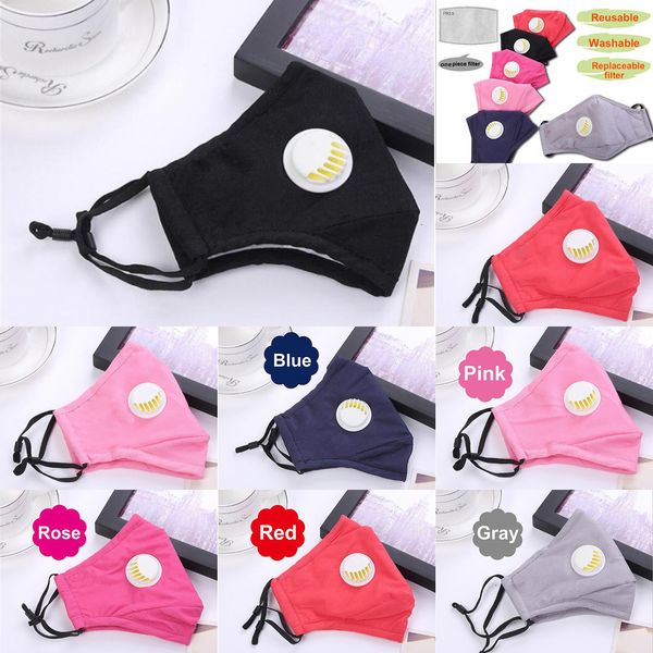 

uzm69u mask anti-dust reusable respirator carbon filter protective pm2.5 face masks washable with valve 2 n