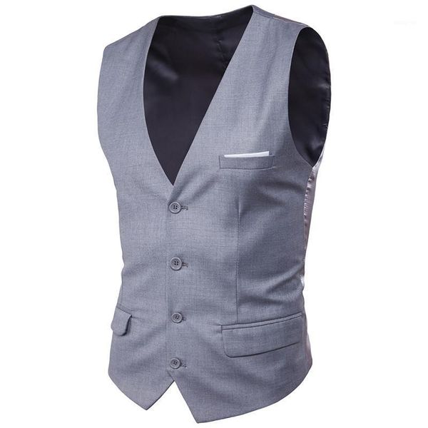 

men vest fashion slim fit sleeveless mens wedding waistcoats 9 colors solid waistcoat business leisure dress vests plus size 6xl1, Black;white