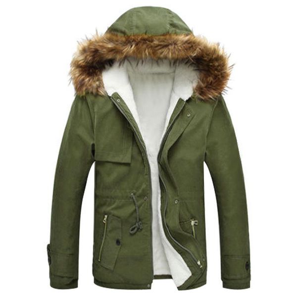 

men's down & parkas parka cotton jacket korean fashion leisure jackets men winter male long section coat, Black