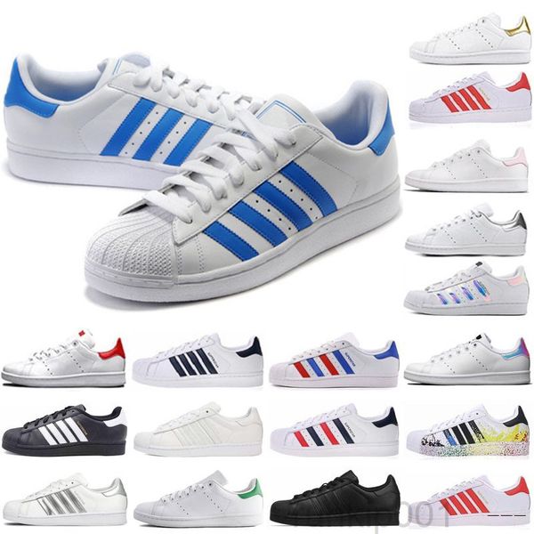 

new spring and autumn fashion men women superstar shoes golden size 36-45 skateboarding shoes flat shoes 3ec8