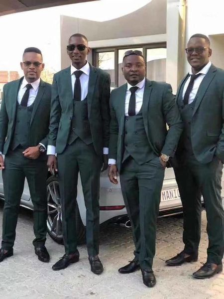 

latest designs green men suit costume homme tuxedo groom slim fit suits custom prom party blazer 3 pieces terno masculino1, White;black