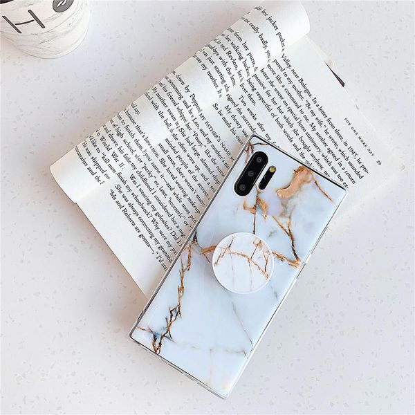 

мраморный чехол для flykylin с подставкой для samsung s20 s10 s9 s8 s7 plus примечание 20 примечание 10 плюс s10e case sqclyk