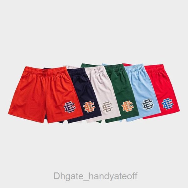 

eric emanuel running short ee men's basic shorts fashion baseball world series specific casual fitness summer gym workout mesh sports p, White;black