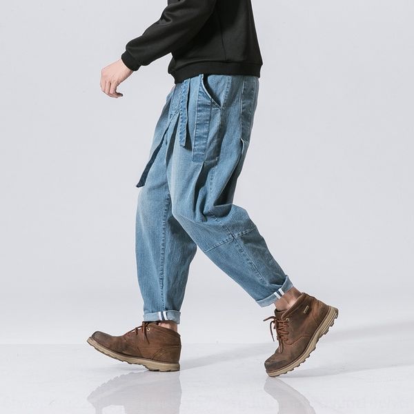 

aqke straight men male jeans homme mens men039;s classic fashions pants denim biker pant slim fit baggy jean trousers designer ripped1, Blue