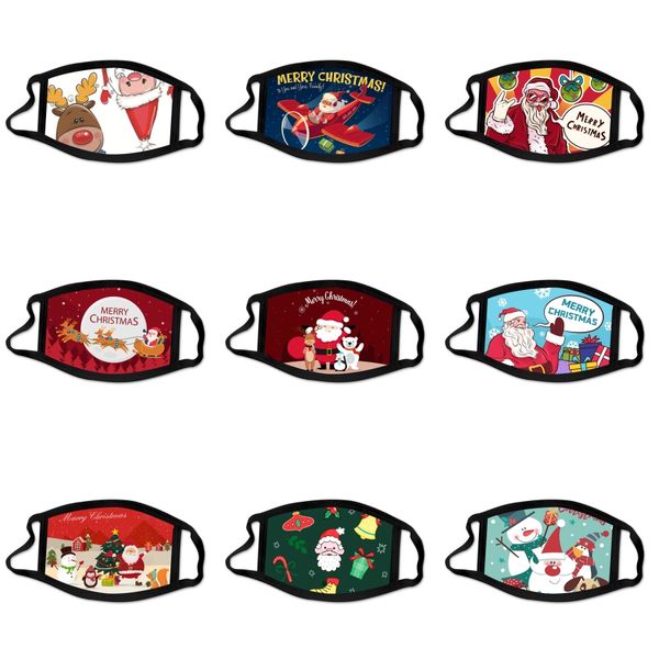 

1pcs cartoon mask fashion anti fog dust wind mask warm beard teeth bear print mouth mask party favor#760, Black