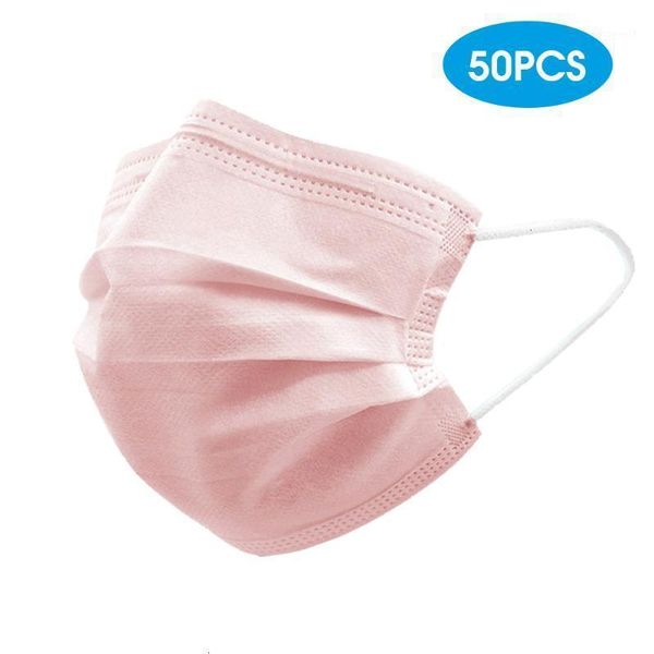 

factorybaqbfilter disposable face non-woven mouth masks 3-layer pm2.5 anti pollution anti-dust protective safety color