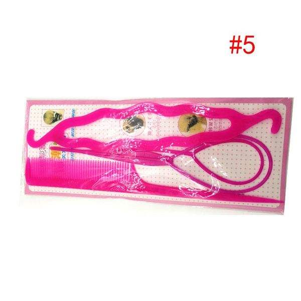 

4pcs plastic magic y tail comb hair braids accessories for women ponytail styling hair bun maker tools q wmtxvq, Silver