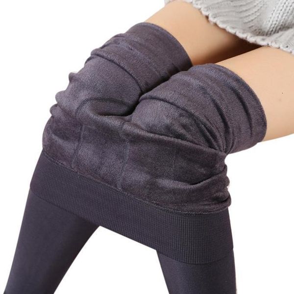 

women leggings inside thicken fur warm leggings womens winter fleece legging pants female velvet leggins elasticity jeggings, Black