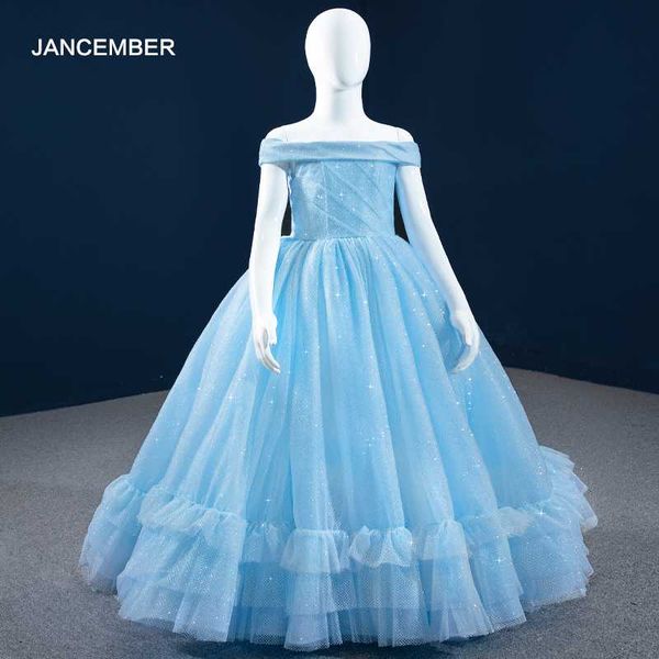 

girl's dresses j67091k jancember short sleeve ruffle flower girls for weddings lace ball gown boho toddel kids first communion, Red;yellow