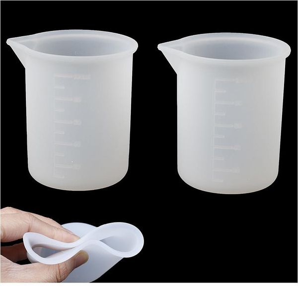 

2pcs 100ml sile resin measuring cup kitchen cooking tool lab supplies 2p jllplx