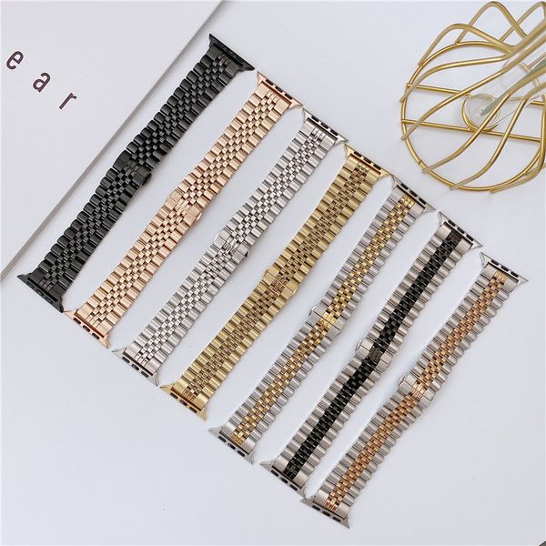 

44mm 40mm 38mm 42mm fashion metal sport bracelet stainless steel strap for iwatch series se 6 5 4 3 watchbands apple watch band