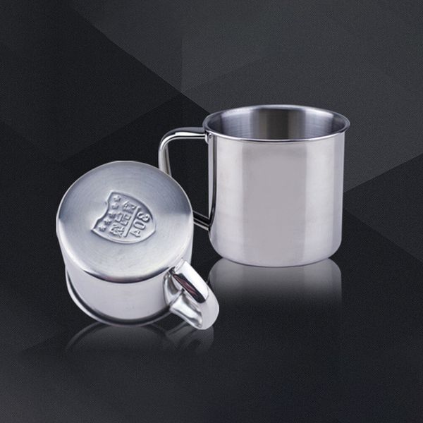 

250ml stainless steel coffee tea mug cup camping travel diameter 7cm beer milk espresso insulated shatterproof children cup dhl wx9-303