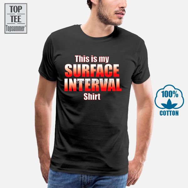 

sport funny scuba divinger surface interval t shirt dive flag colors men summer style printed t shirt men t shirt fashion