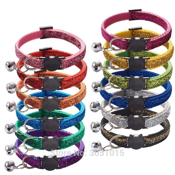 Toptan 100 PCSpet Yaka Zincir Bling Pet Bell Yaka Ayarlanabilir Boyutu Köpek Yaka Kişiselleştirilmiş Kediler ve Küçük Köpekler için Uygun Kişiselleştirilmiş 201126