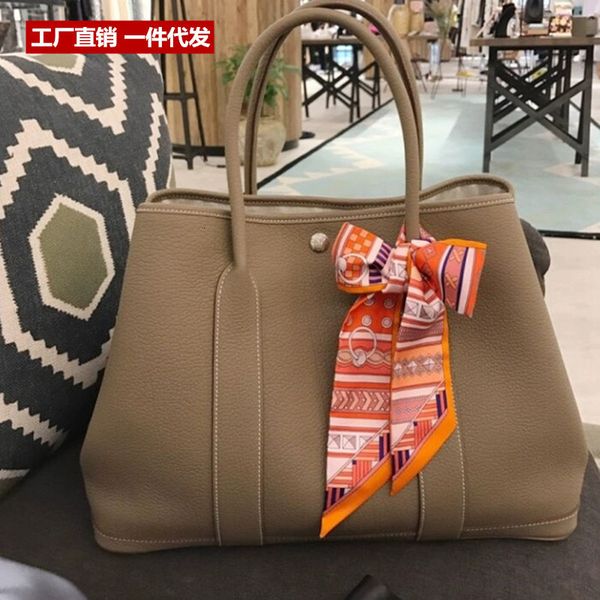 

new head layer palm pattern cowhide garden fashion trend one shoulder portable leather bag for women