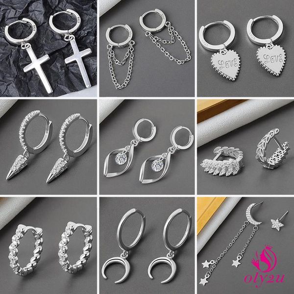 

stud fashion classic geometric women's earrings star moon butterfly women korean version of jewelry gifts piercing, Golden;silver