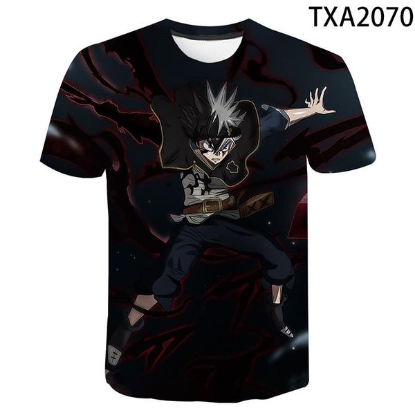 

boy girl anime black clover cool 3d print shirts horror harajuku oversized men clothing