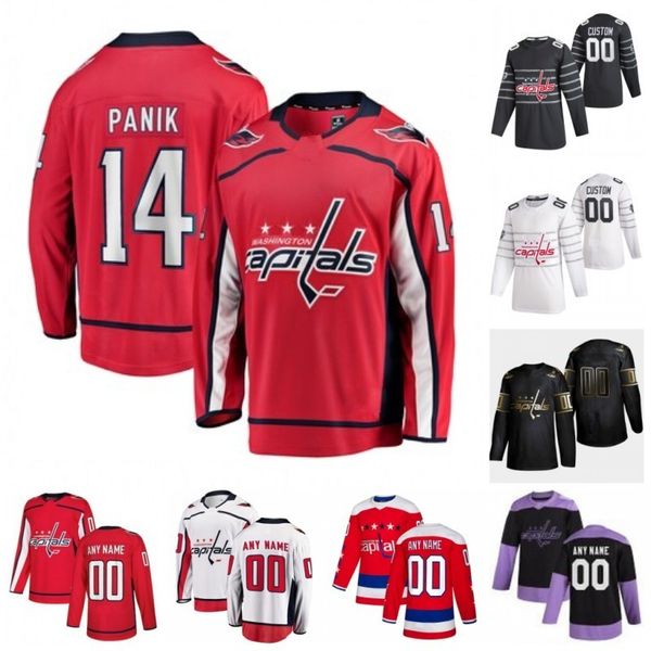 

custom richard panik travis boyd zach fucale tyler lewington philippe maillet beck malenstyn connor mcmichael vitek vanecek 2020 hockey jers, Black;red