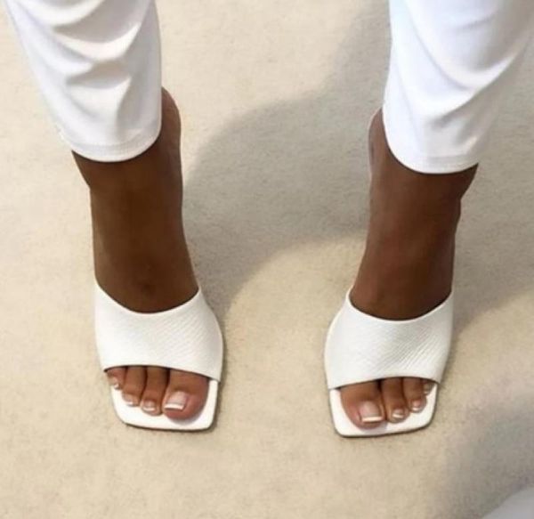 

summer women's slip-on slides new fashion light ladies high heels sandals 2021 solid color women open toe outdoor ladies sandals, Black