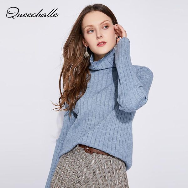 

14 colors knitted pullovers autumn half high neck loose casual sweaters women's solid striped sweater pullover winter knitwear1, White;black