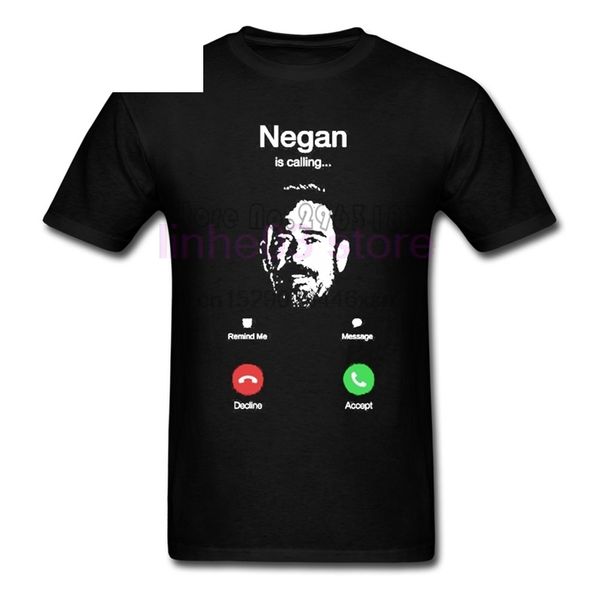 

negan is calling men summer team s взрослый новое прибытие большой одежды упражнение папа ходячие мертвецы дизайнеров толстовку футболки тол