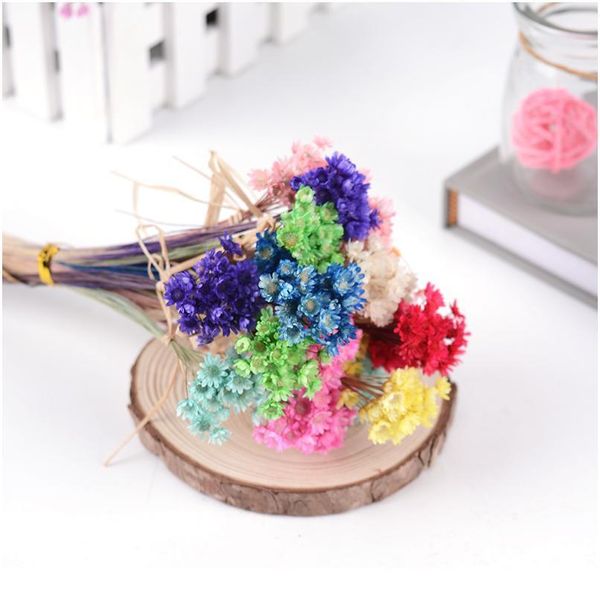 

30pcs happy flower small natural dried flower bouquet mini flower for diy wedding home decor accessories fake pho jllryw