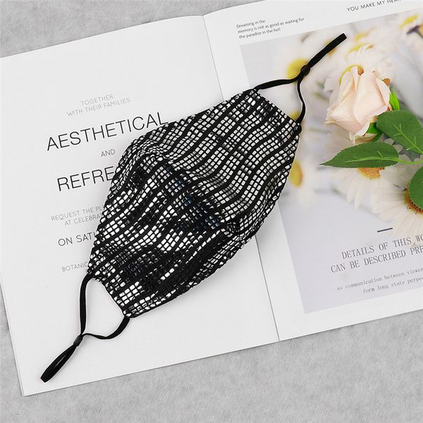 

20pcs sequin masks funny women face bling and summer cloth dust-proof washable mask breathable 2 nahyd