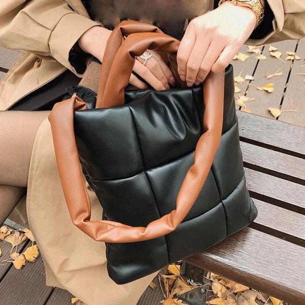 

shoulder bags fashion women down bag luxury designer handbag soft leather crossbody tote elegant female armpit clutch purse