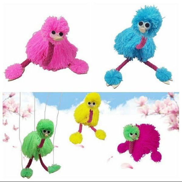 

5 colors 36cm decompression toy marionette doll muppets animal muppet hand puppets toys plush ostrich party favor