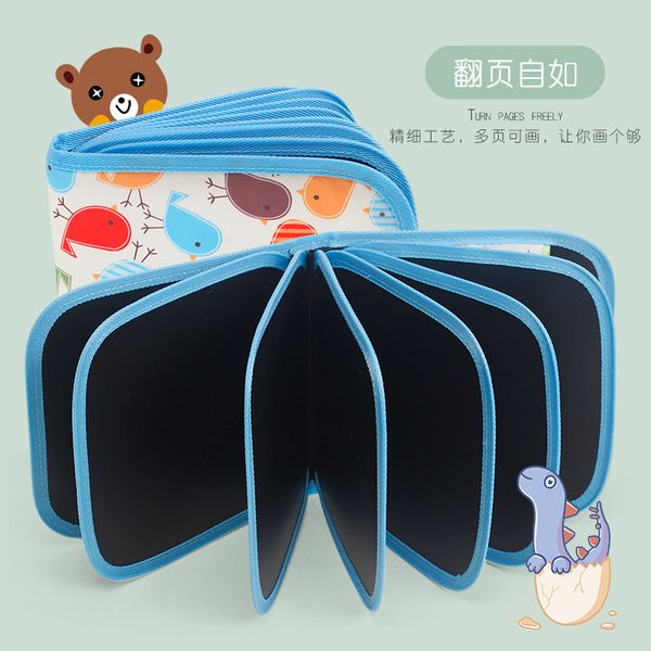 

childrens portable drawing board album educational graffiti writing drawing book blackboard erasable gouache pen picture book wholesale