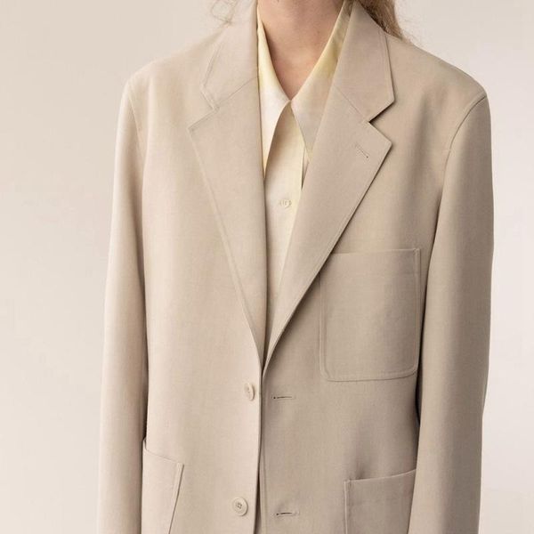 

new in spring fashion classic trendy brand luxry design commute versatile leisure women wool long sleeves slim suit, White;black