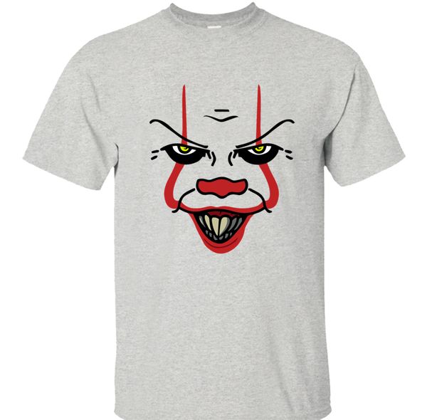

pennywise it clown face t for solid color summer male oversize 5xl casuals sport hooded sweatshirt hoodie t shirt