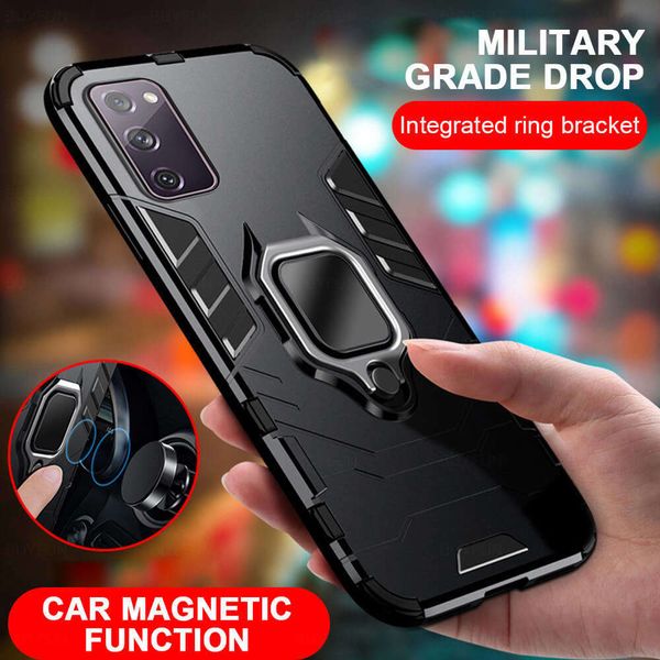 

ultra thin magnetic car holder phone cases samsung slim back cover for galaxy s20 s 20 fe metal shell armor
