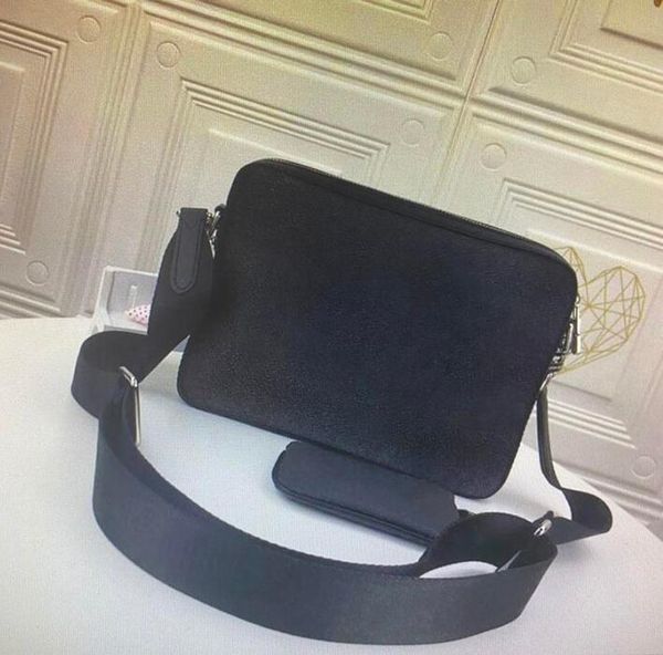 

m69443 trio messenger bag eclipse reverse canvas mens crossbody bags 3 piece set fashion leather man shoulder bag with purse wallet clutch