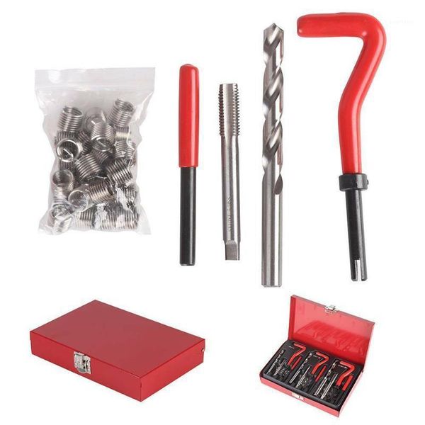 

kkmoon 88pcs professional thread repair set kit helicoil m6 m-8 m-10 thread inserts taps & drill bits1