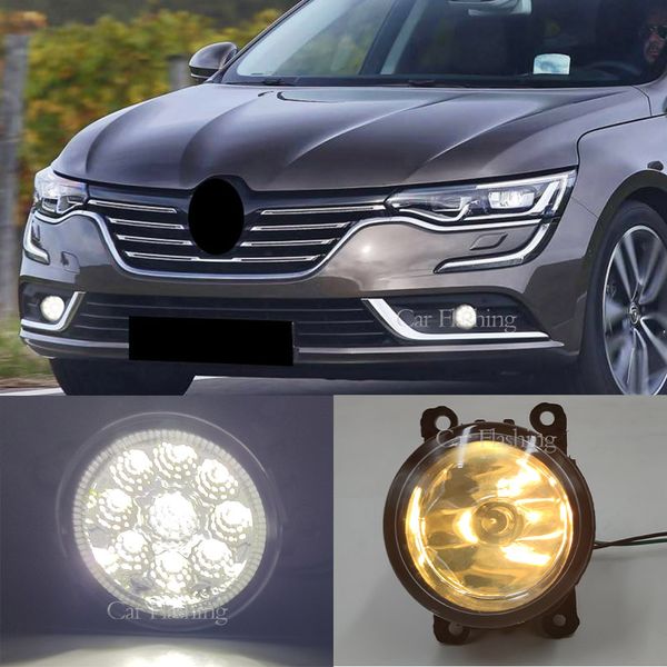 Fendinebbia per Renault Duster Logan Koleos Clio IV Megane 2/3 Talisman Grand Scenic Sandero Fog Fog Festo Faro LED Fendinebbia