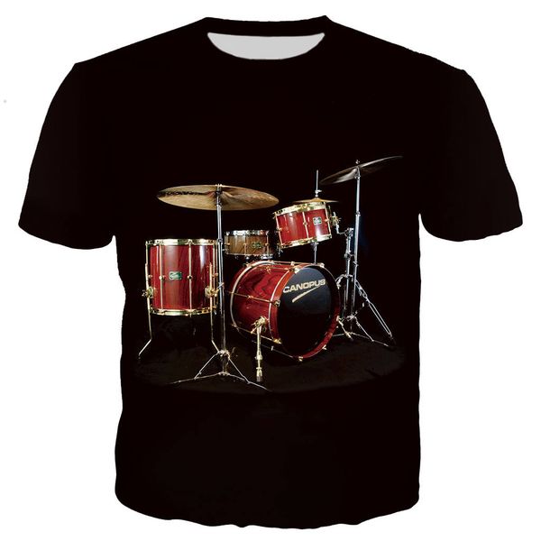 

new cool drum set 3d print shirts humor plus size graphic men clothing