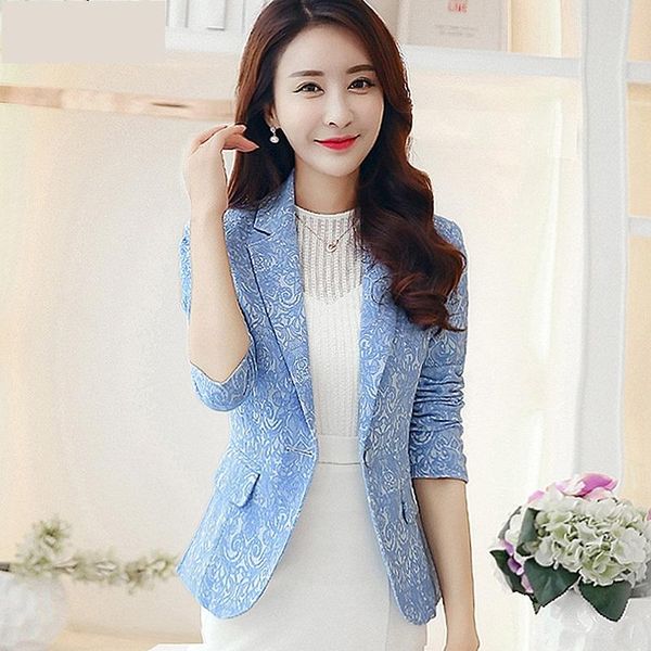 

women's suits & blazers 2021 spring autumn women slim blazer coat plus size casual jacket long sleeve one button suit lady office work, White;black