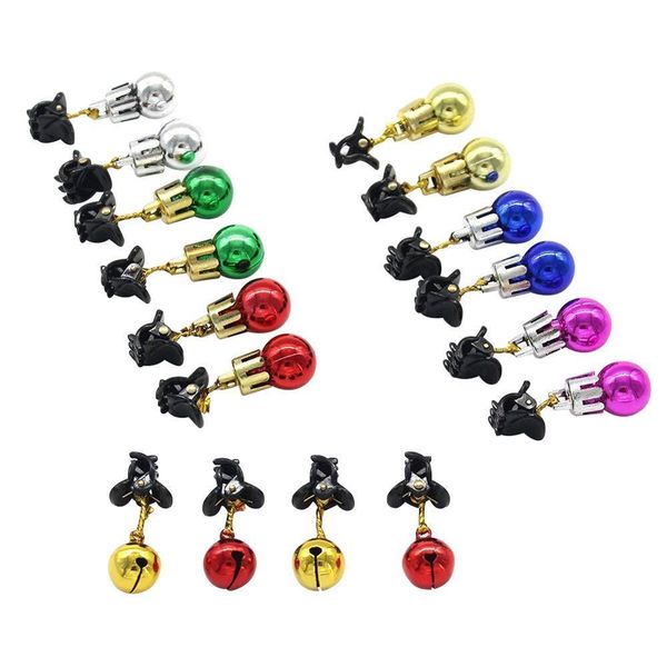 

2021 christmas hair colorful beard lights xmas decorations ornaments clip-on new