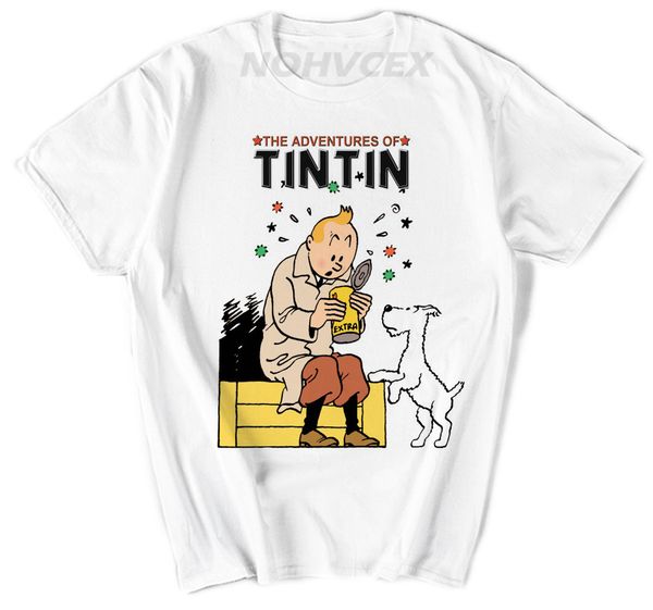 

new fashion t shirts tintin adventure classic animation t-shirts tees short sleeve custom casual tshirts sport hooded sweatshirt hoodie